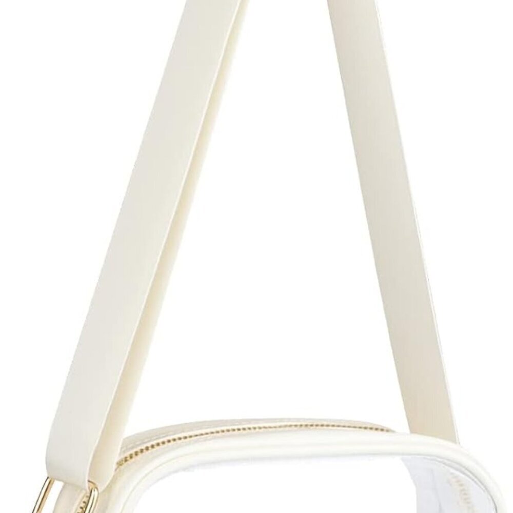 Compact Clear Purse Bag - Stylish, Waterproof & Stadium Approved (7.67in)